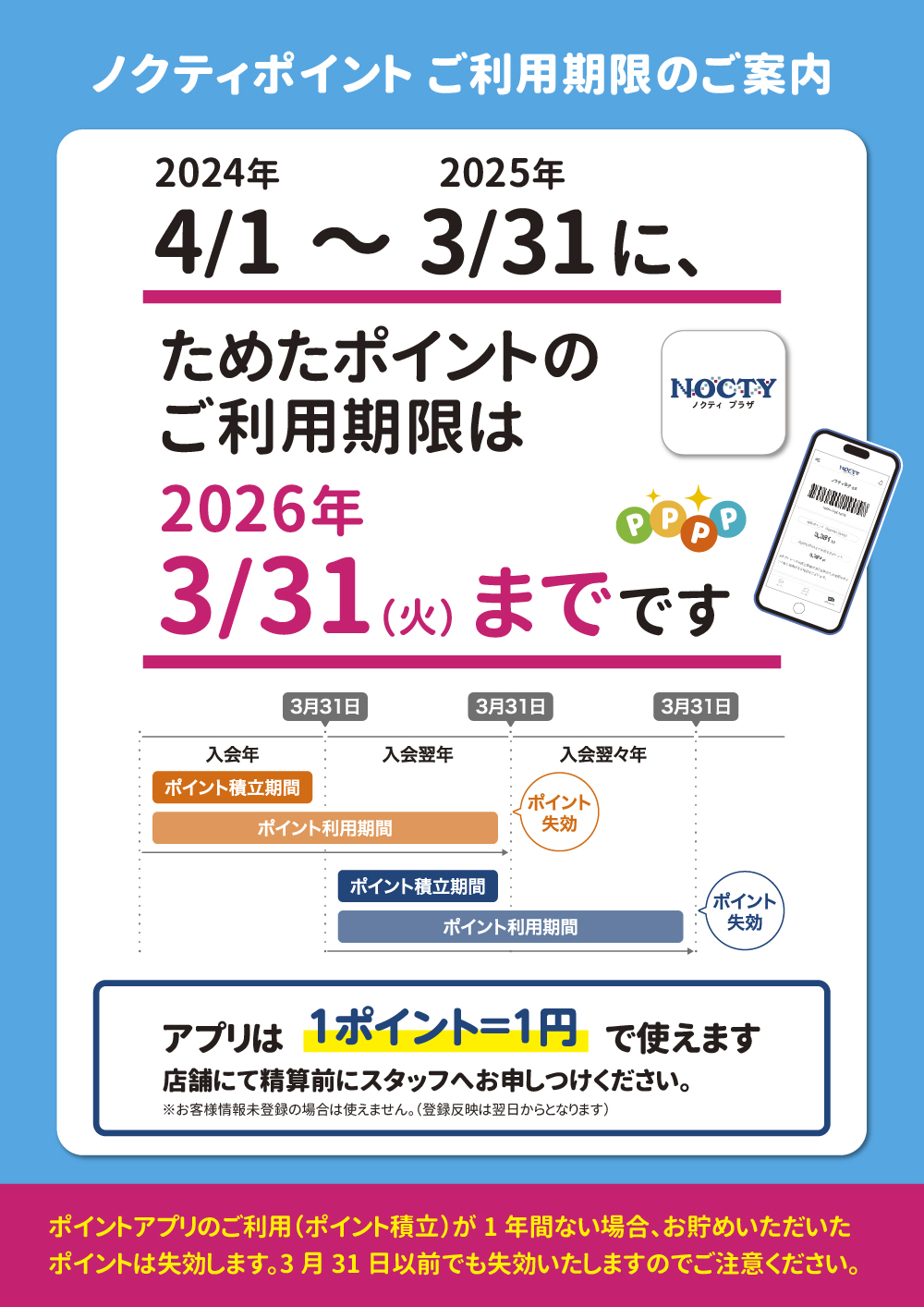 ノクティポイント有効期限