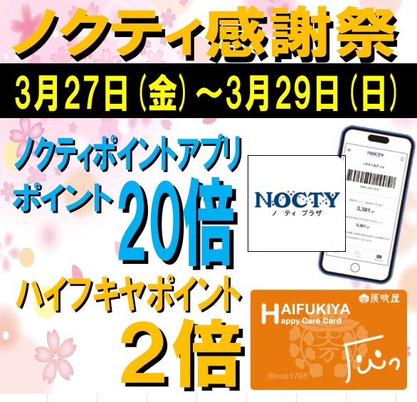 ★ノクティポイント20倍デー★