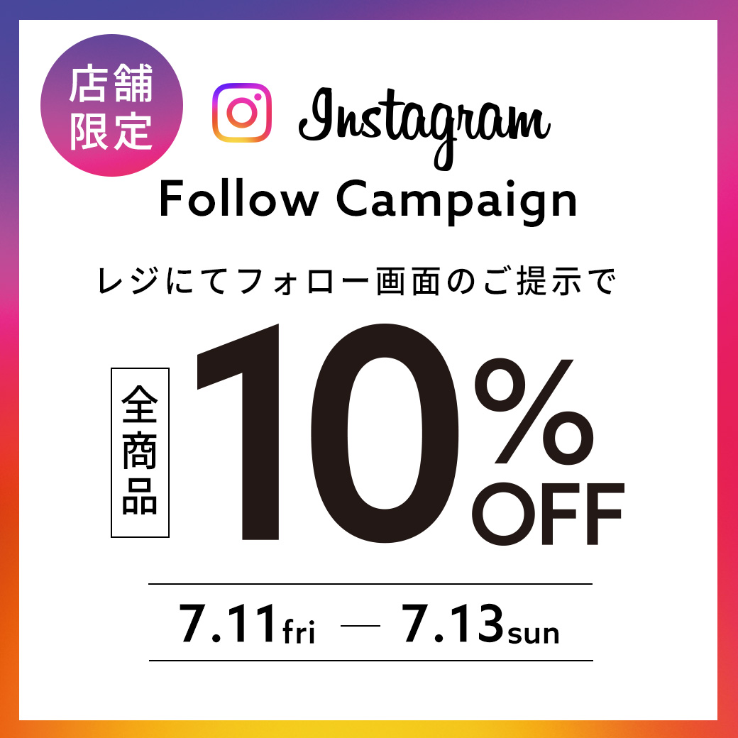 ★Instagram10%OFF★