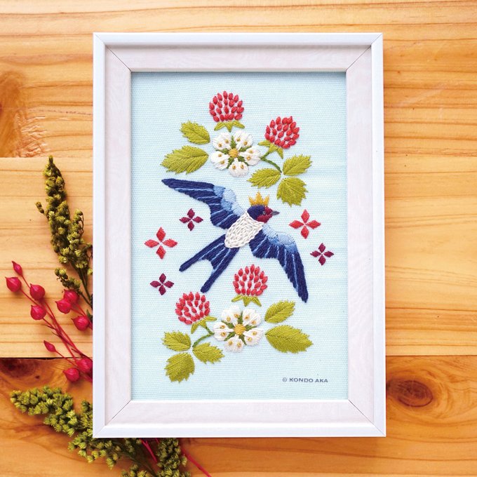 いきもの糸レシピ刺しゅうのキットセット