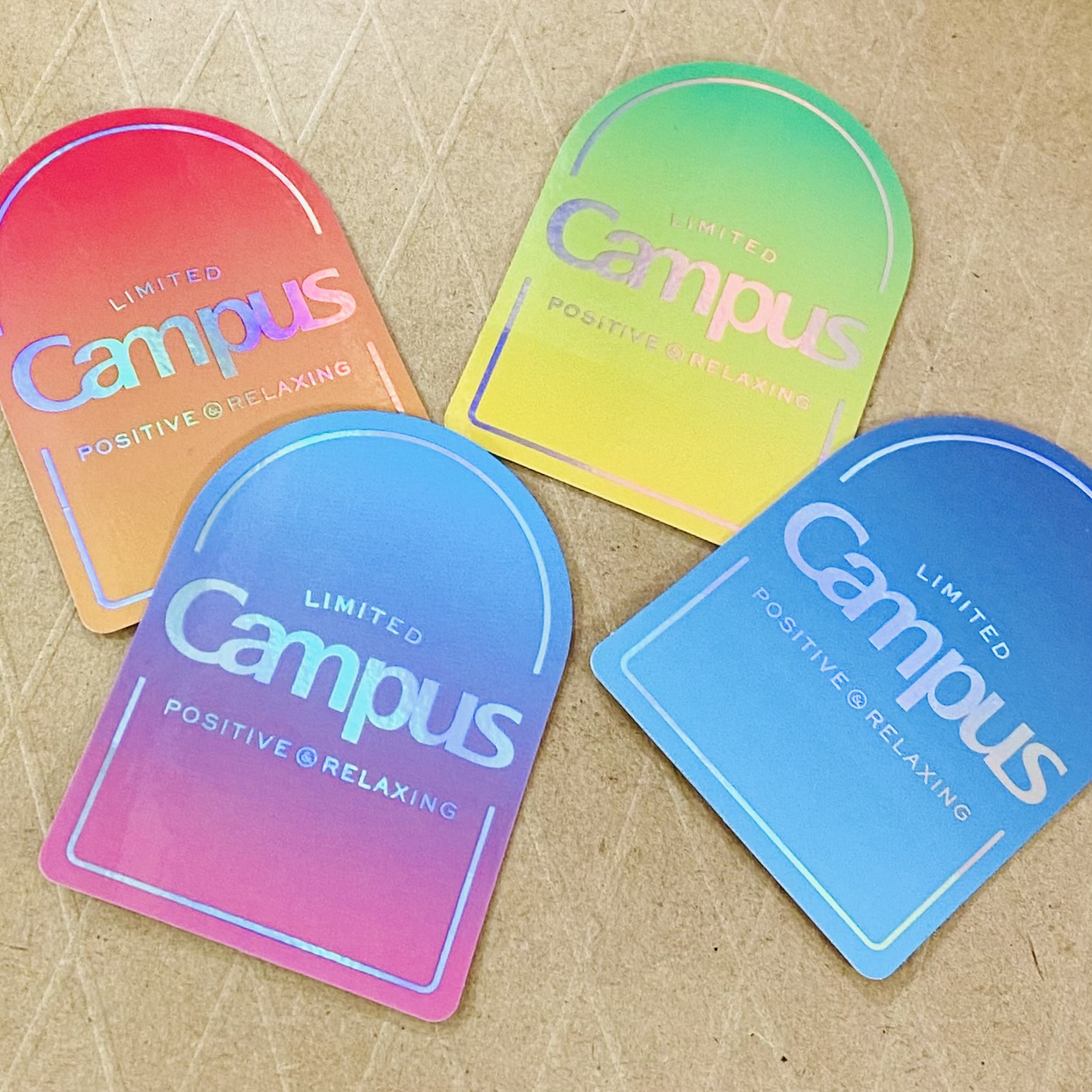 ↑商品お買い上げの方に《Campus ポジティブ&リラックス》ステッカーをプレゼント☆