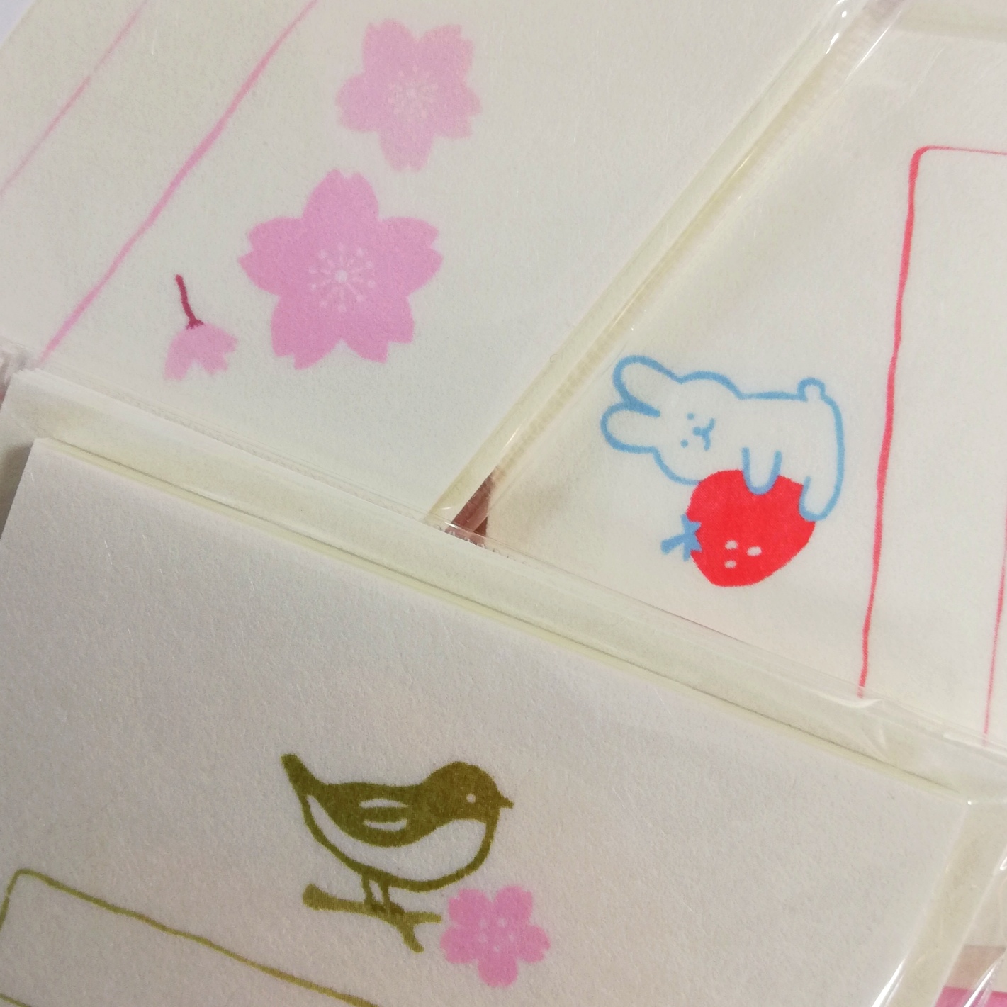 *古川紙工 春柄レター・シール・メモ*