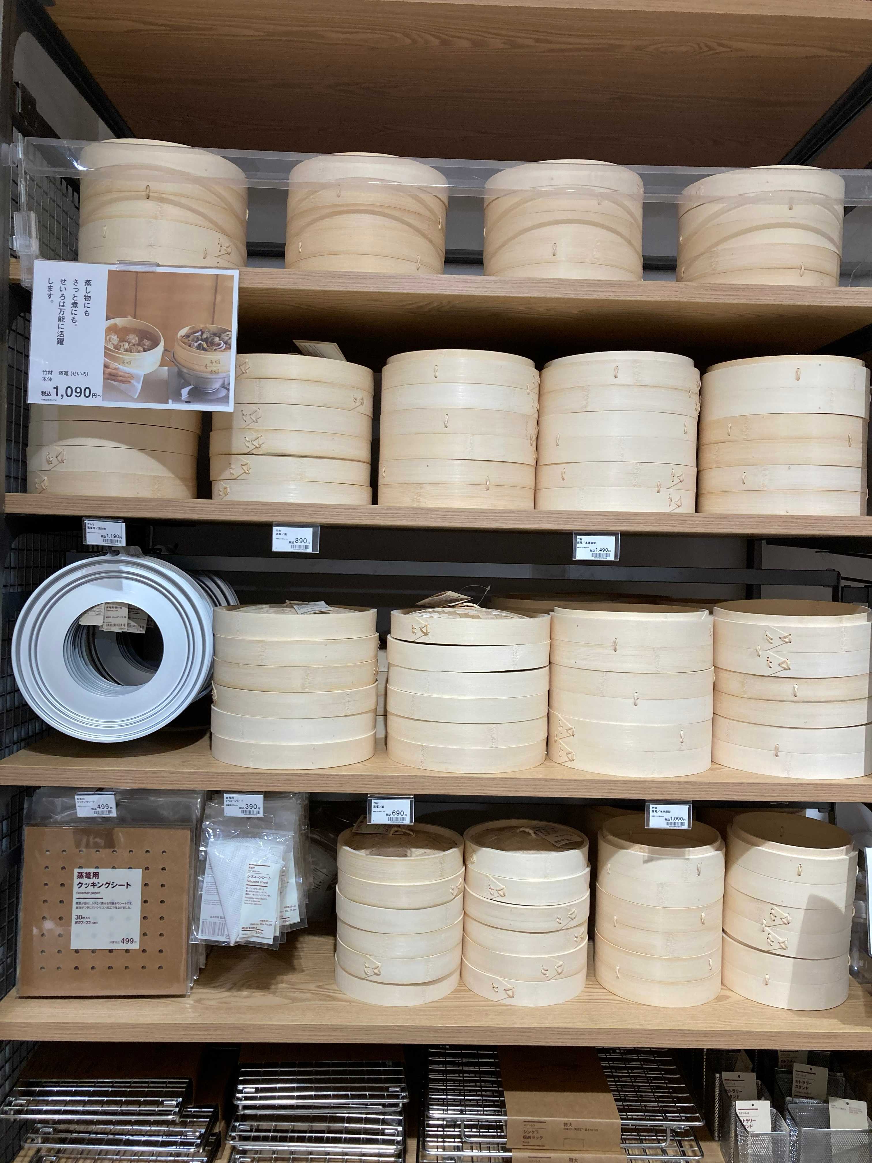 入荷しました　人気の蒸篭（せいろ）