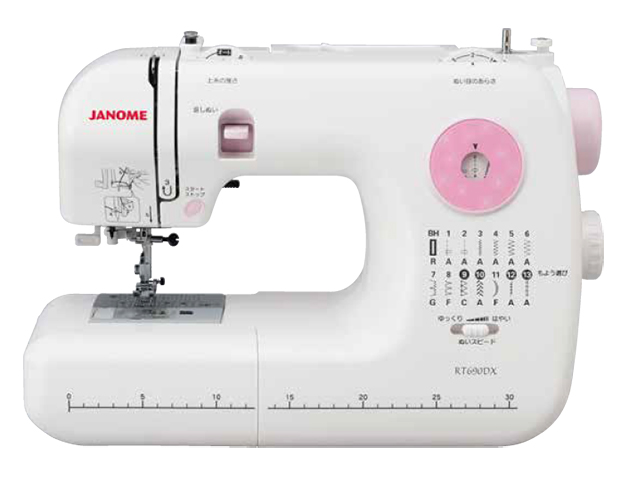 ＜ジャノメ＞ 家庭用ミシン RT690DX　機能を備えた理想的で強力な1台