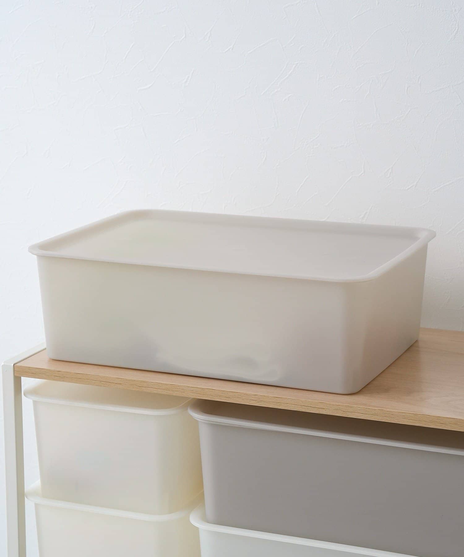 シアー蓋付き収納：M ￥550(税込)