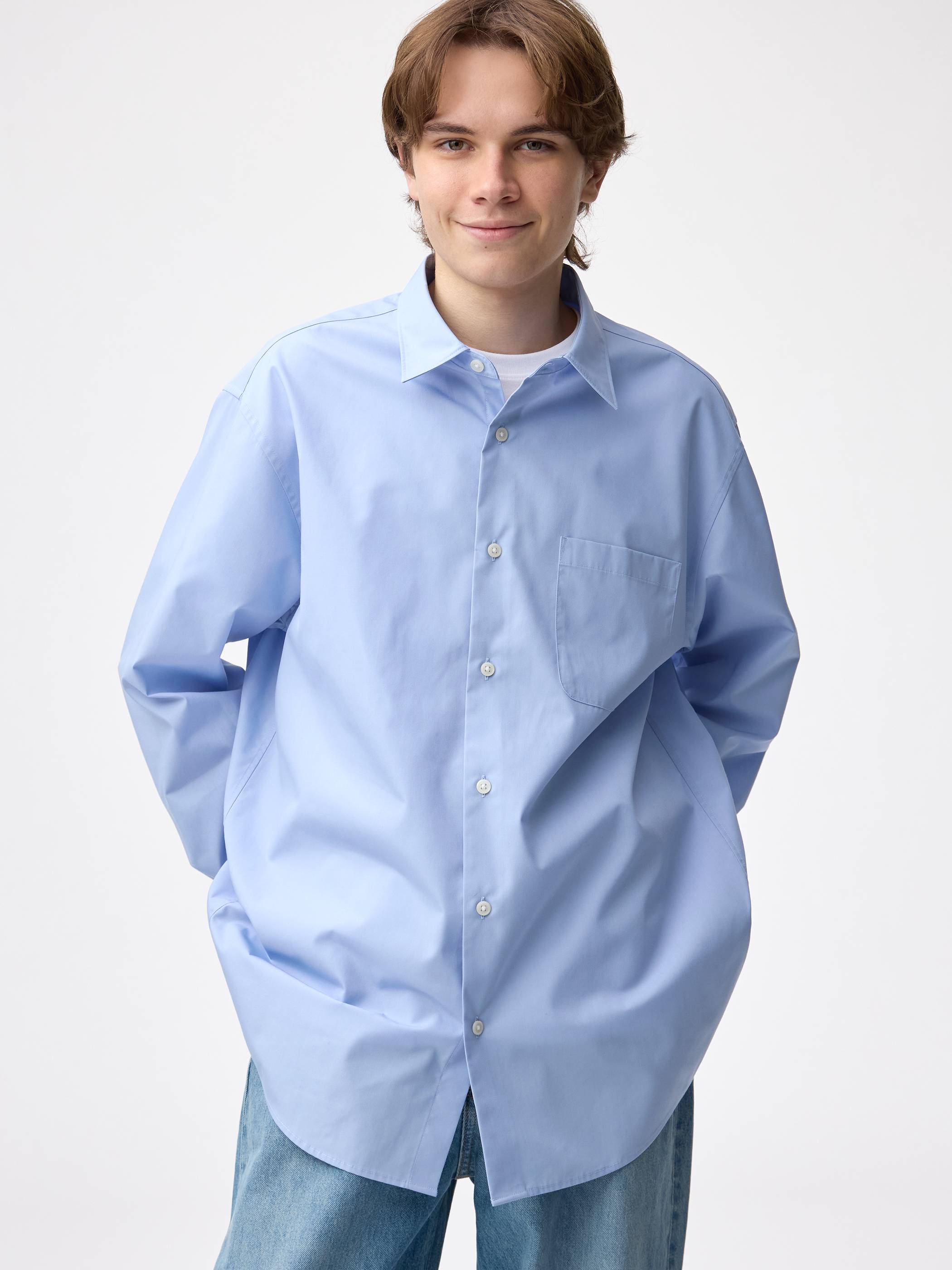 イージーケアブロードシャツ