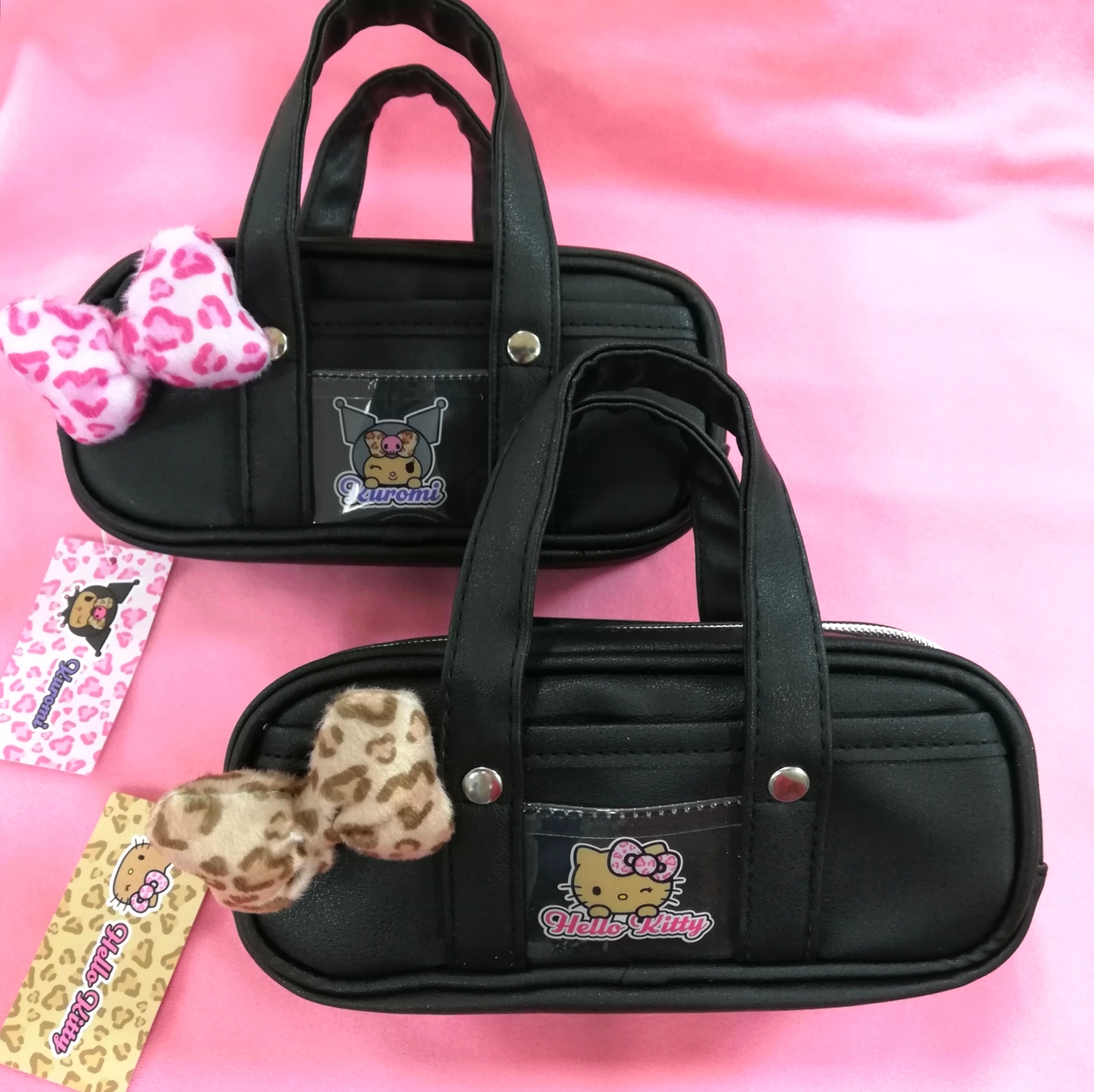  ハローキティ&クロミ☆スクバ風ポーチ