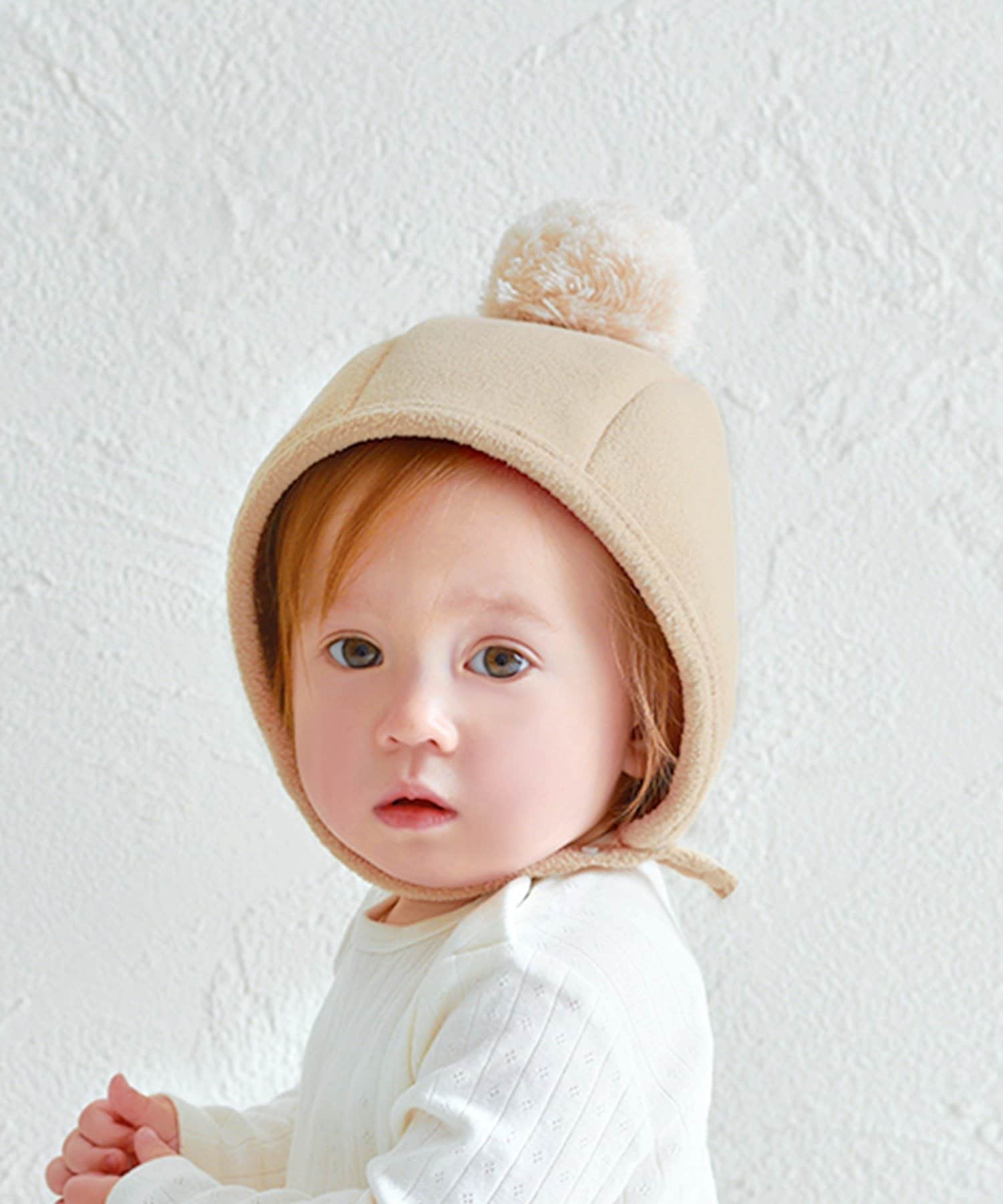 KIDSポン付きボンネット ¥660(税込)