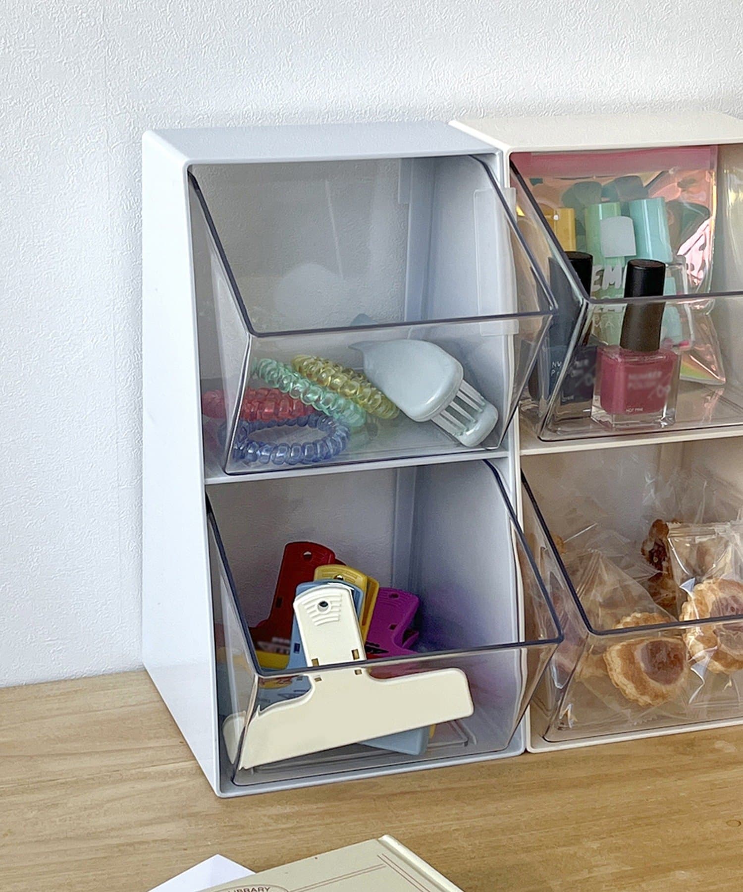 連結できる2段小物入れ ￥770(税込)