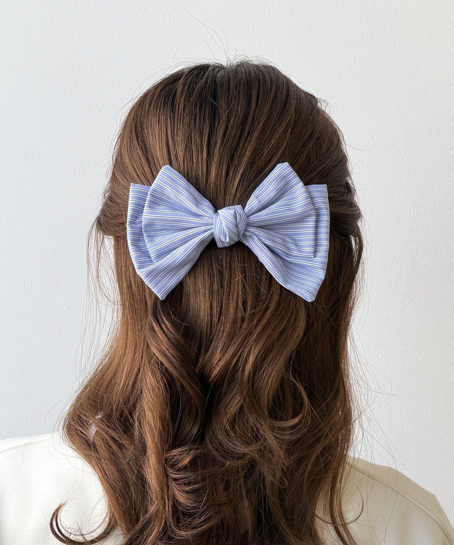 ストライプリボンバレッタ ￥330(税込)