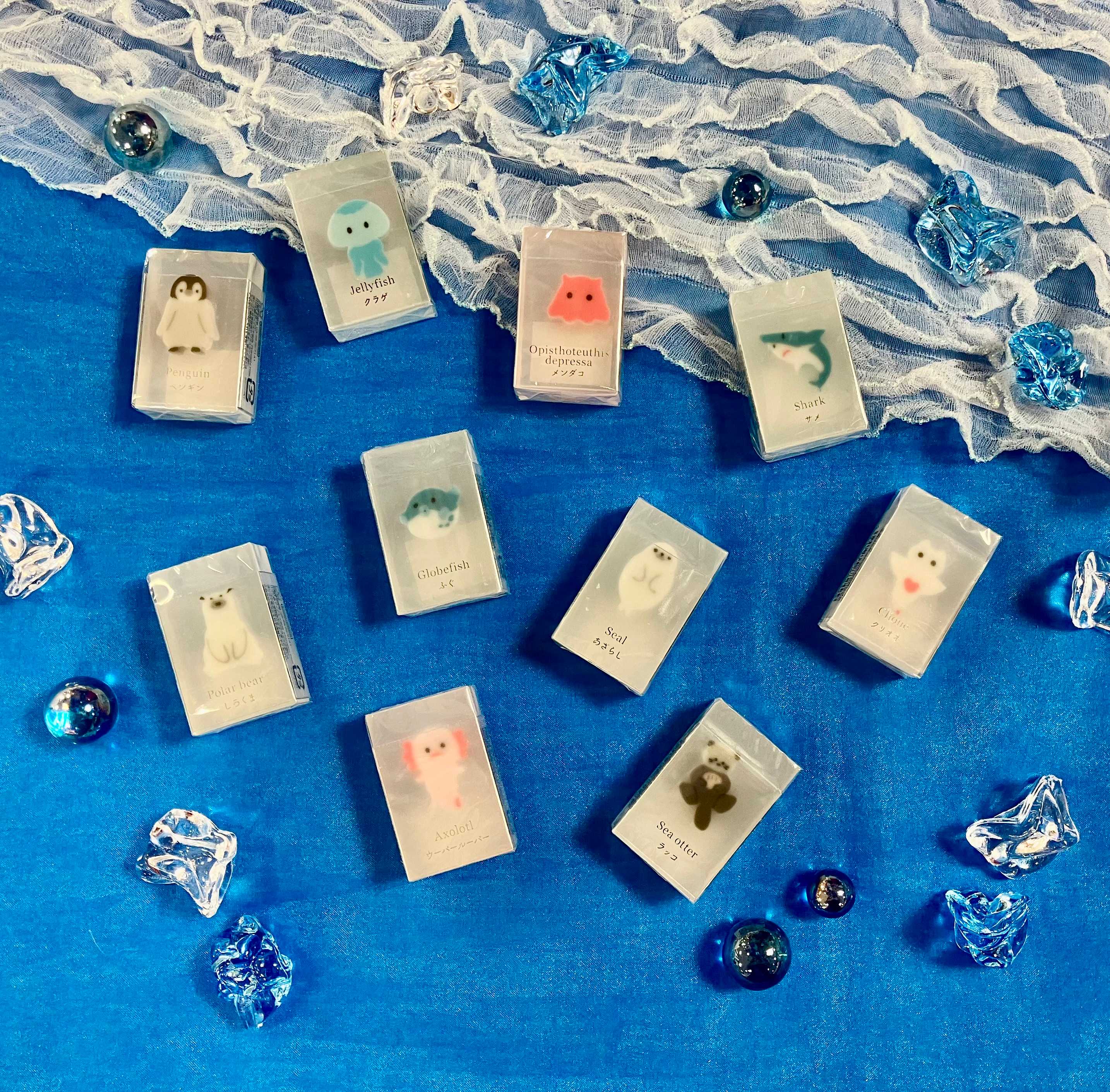 ◇◆氷漬けになったいきもの消しゴム◆◇