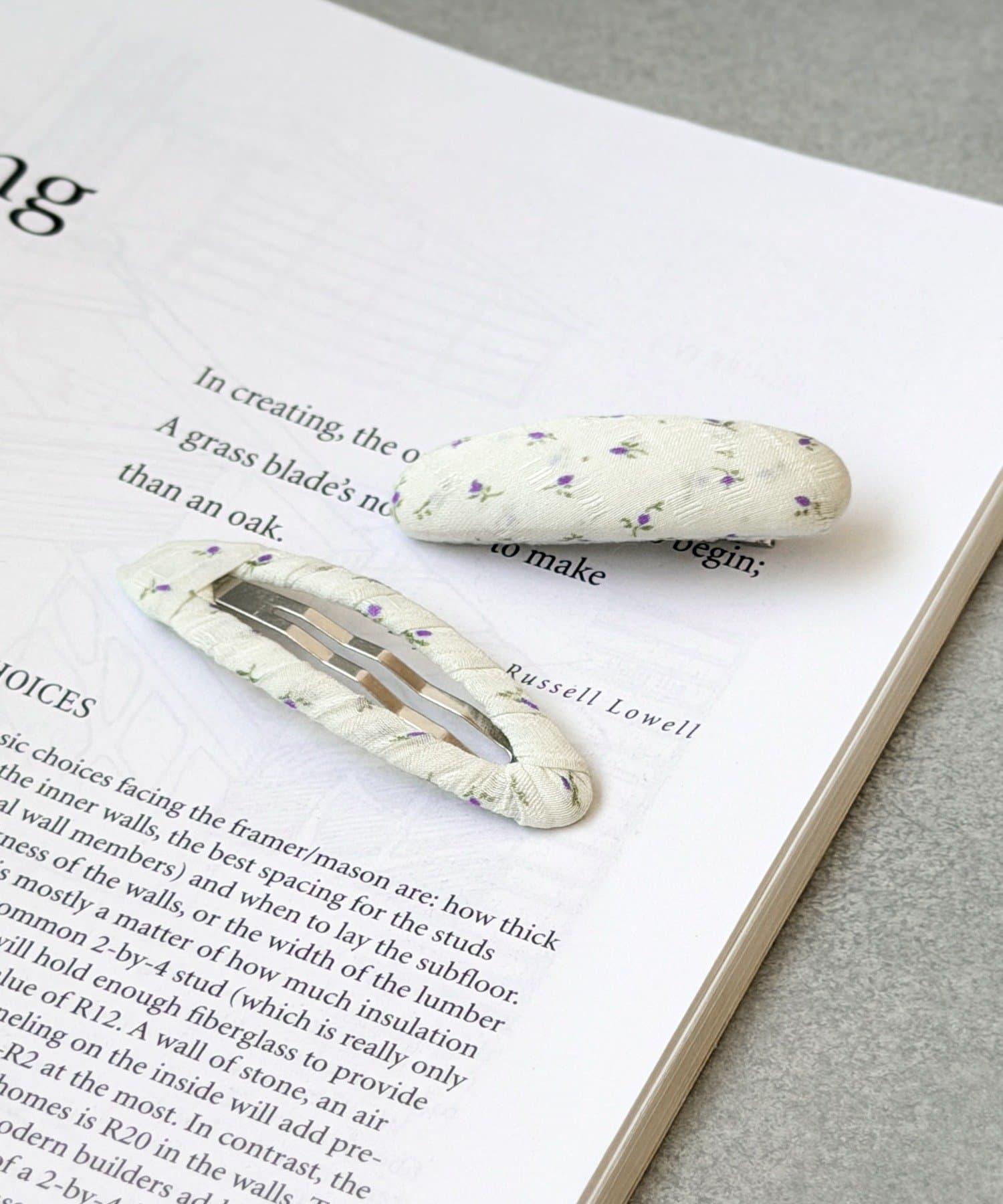 小花柄パッチンピン2個セット ￥330(税込)