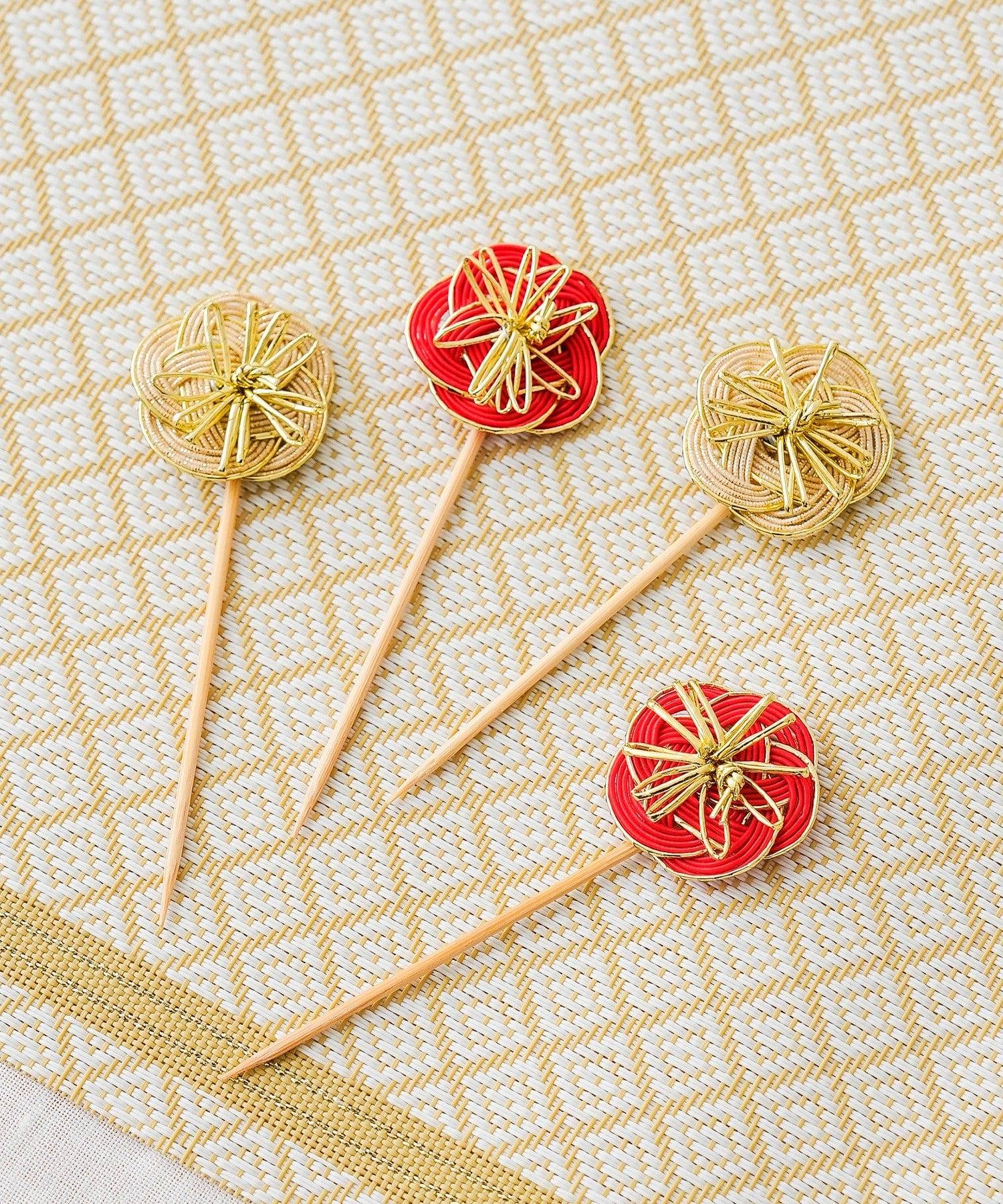 水引フードピック4個セット ￥330(税込)